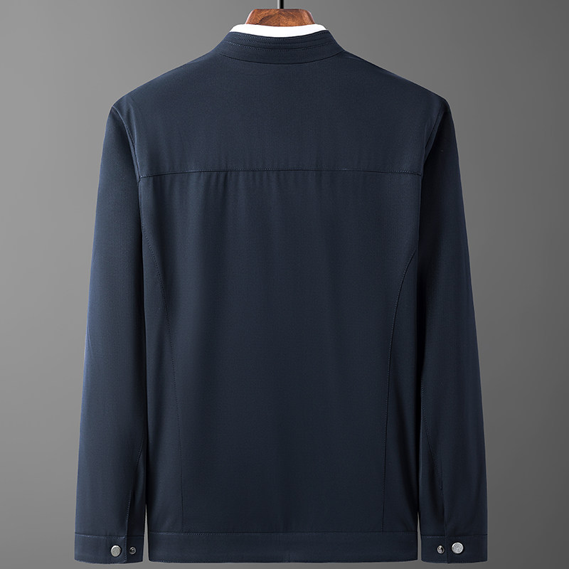 中年男士夹克外套男薄款春季新款中老年爸爸装上衣服21J8802-P135,男装夹克,电商B212（原钱塘6029）