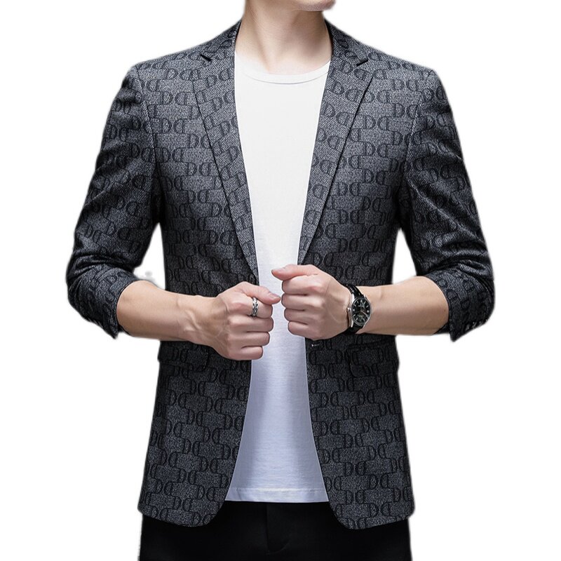 薄款春秋季西服男纯色百搭商务休闲便西西装外套KCN2276-1-P165,男装西服,电商B212（原钱塘6029）