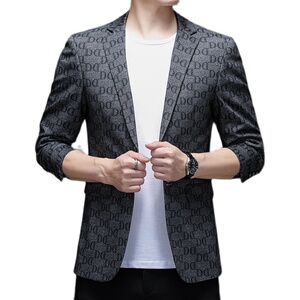 薄款春秋季西服男纯色百搭商务休闲便西西装外套KCN2276-1-P165图片
