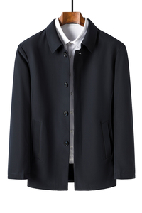 爸爸夹克男外套上衣服2021秋季新款中年男士休闲男装J9901-P135图片