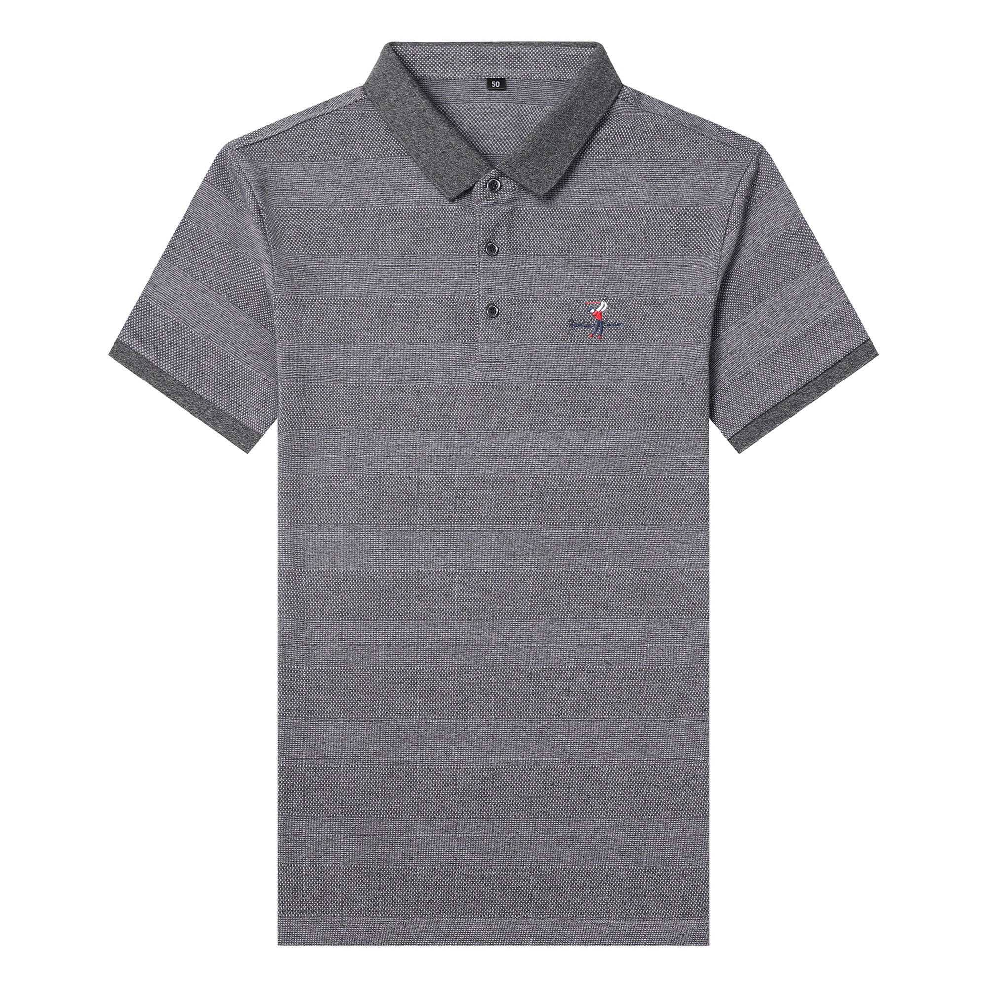 爸爸夏装短袖t恤中年人男士纯棉上衣夏季薄款polo衫QLM88172-P75,男装T恤,电商B212（原钱塘6029）