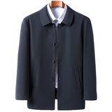 牛奶丝夹克外套男薄款春季新款中年男士休闲爸爸春装21M2112-P165，男装夹克，电商B212（原钱塘6029）