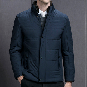 加厚棉衣男冬季中年男士休闲脱卸毛领棉服爸爸冬装外套1616-P140图片