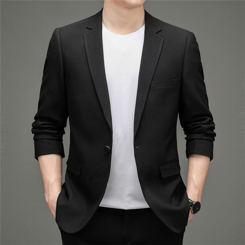 2021秋季男士纯色便服西装男商务休闲修身西服外套男YT9825-P170图片