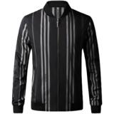 新款男士薄款夹克上衣秋装外套韩版潮流防晒棒球服QLM55293-P160，男装夹克，电商B212（原钱塘6029）