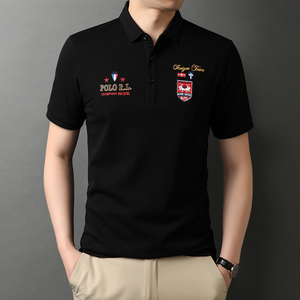 纯棉短袖T恤男POLO衫夏季男士休闲潮流半袖体恤衫上衣D883-P65图片