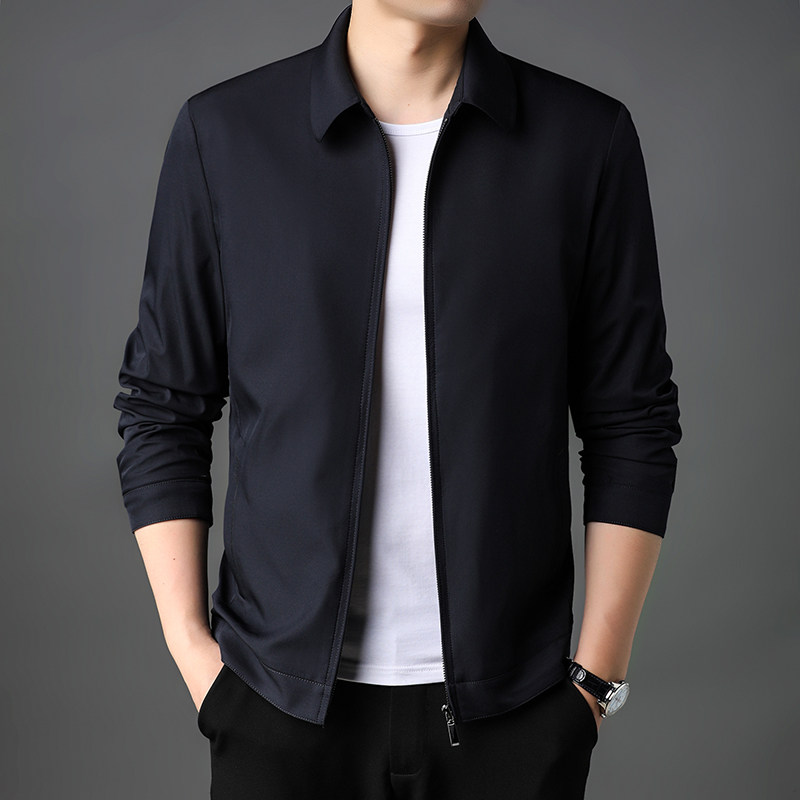 2021秋季新款男士夹克外套男中年男士商务休闲上衣服J8801-P135,男装夹克,电商B212（原钱塘6029）