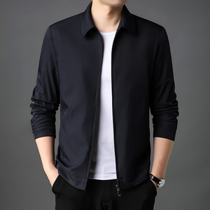 2021秋季新款男士夹克外套男中年男士商务休闲上衣服J8801-P135图片