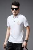 2021夏季新款男士短袖T恤薄款潮流翻领polo体恤衫AJY28033-P65，男装T恤，电商B212（原钱塘6029）