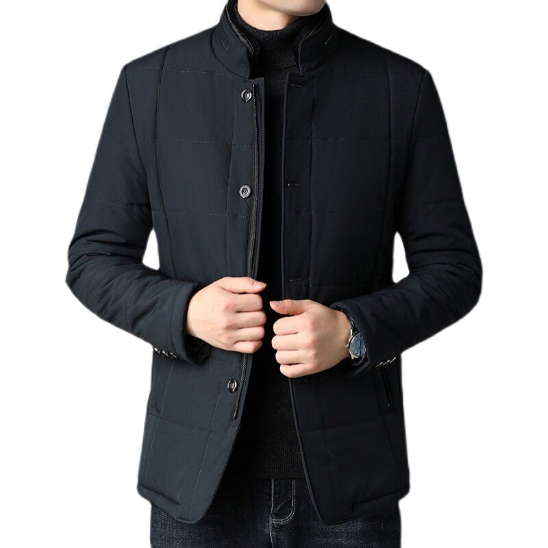 冬季加厚男棉衣中老年人男装立领棉服中年爸爸外套冬装C2081-P175,男装棉衣,电商B212（原钱塘6029）