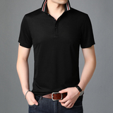 丝光棉休闲短袖T恤男上衣夏季中青年男士棉质半袖POLO衫D210-P78，男装T恤，电商B212（原钱塘6029）
