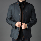 冬季加厚中年男士棉衣棉服脱卸毛领中老年爸爸外套冬装C165-P175，男装棉衣，电商B212（原钱塘6029）