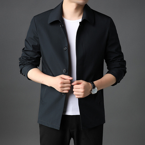 爸爸夹克男外套上衣服2021秋季新款中年男士休闲男装J9901-P135