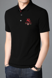 时尚休闲短袖T恤男棉质POLO衫夏季男士潮流绣标半袖体恤D8203-P65图片