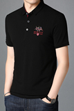中青年男士棉质短袖T恤男翻领POLO衫夏季休闲纯色体恤衫D8290-P65，男装T恤，电商B212（原钱塘6029）