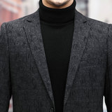 新款中青年男士修身西装商务休闲西服外套秋装KCN20712-1-P170，男装西服，电商B212（原钱塘6029）