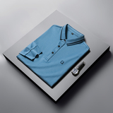 春季新款棉质长袖T恤男翻领POLO衫男士休闲潮流打底衫D6680，男装T恤，电商B212（原钱塘6029）