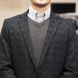 2021新款中青年纯色修身商务休闲免烫西装外套男KCN20728-1-P170，男装西服，电商B212（原钱塘6029）