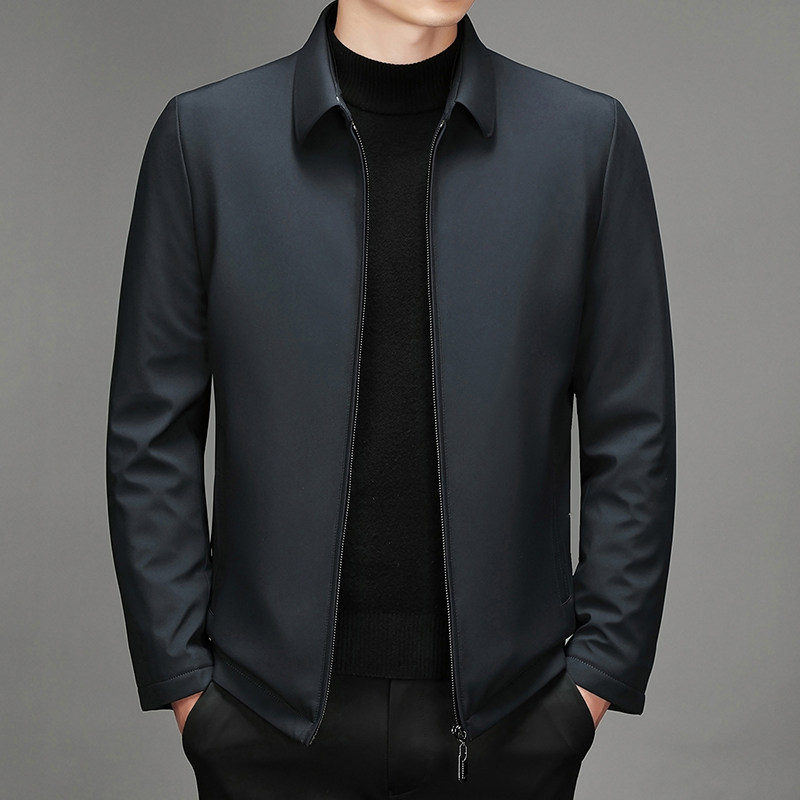 羽绒服男短款冬季中年男士爸爸防寒外套老人冬装S2181-P200图片