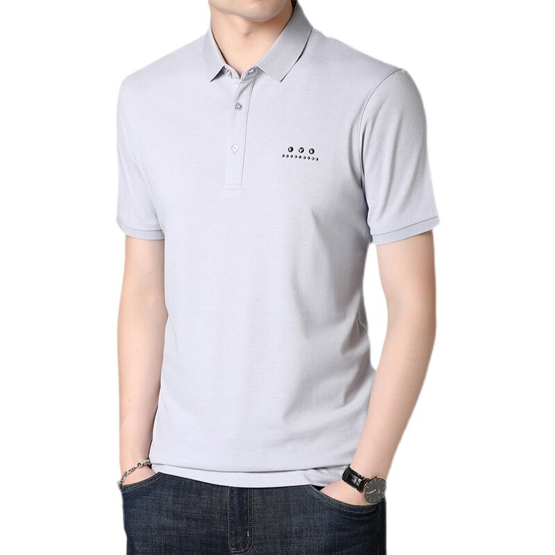 夏季短袖t恤男潮流翻领POLO衫男士商务休闲半袖体恤AJY2092-P60,男装T恤,电商B212（原钱塘6029）