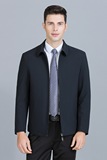 男士轻薄棉衣男冬季中年休闲翻领纯色棉服爸爸冬装外套S2035-P150，男装棉衣，电商B212（原钱塘6029）