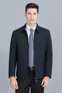男士轻薄棉衣男冬季中年休闲翻领纯色棉服爸爸冬装外套S2035-P150图片