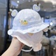 宝宝夏季 男女童出游遮阳渔夫帽超软婴儿夏薄防掉护囟门盆帽 春夏季