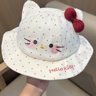 宝宝帽子可爱春秋款公主甜美婴幼儿童渔夫帽遮阳秋冬女宝盆帽洋气