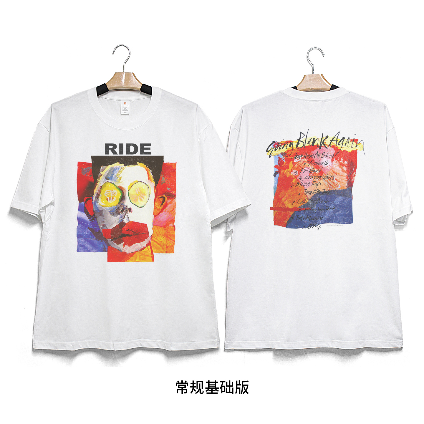 Retro47RIDE骑行乐队印花T恤