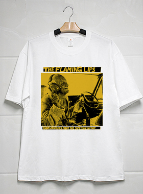 Retro47 The Flaming Lips烈焰红唇合唱团美式vintage宽松短袖T恤