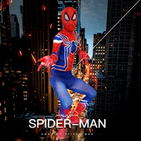 Giáng sinh Năm mới Ngày thiếu nhi Ngày Spider-Man Tights Cosplay Trẻ em dành cho người lớn Thiết lập trang phục biểu diễn màu đỏ và màu xanh - Cosplay phụ kiện cosplay