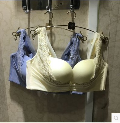 伊维斯背心式无钢圈内衣优雅聚拢无痕美背调整型侧收文胸网纱透气