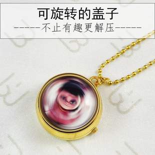 卡通旋转怀表儿童哪吒敖丙可放照片定制学生男款女孩二次元风电子