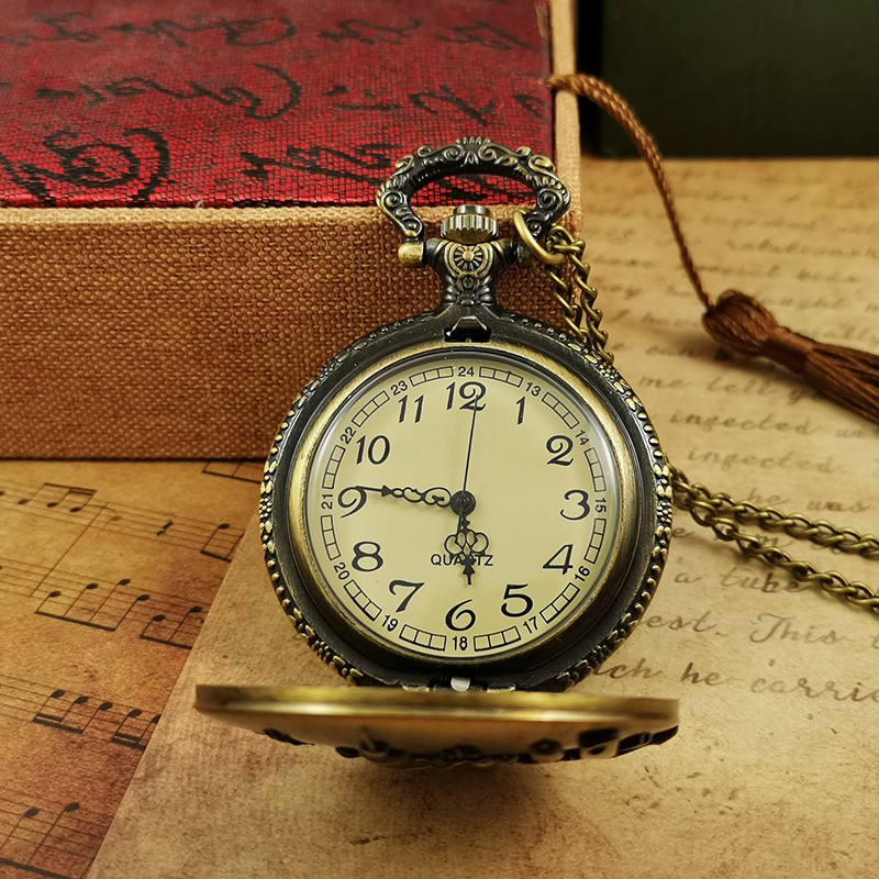 老式怀表男款复古上海旅游景区纪念品可放照片定制中国风电子机械
