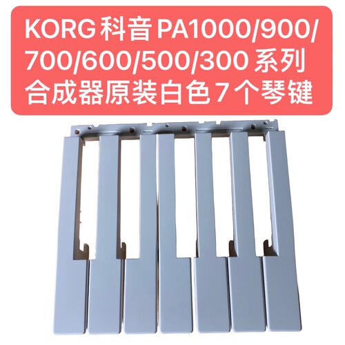 KORG科音PA1000/900/700/600/500/300系列合成器原装白色7个琴键