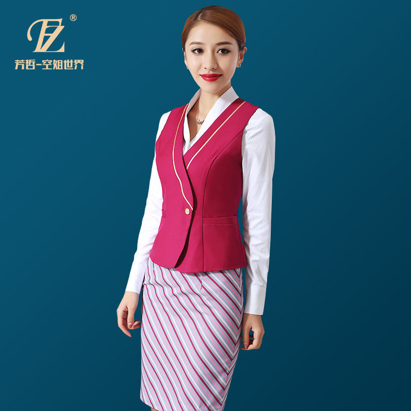 China Southern Airlines Stewardess uniform Occupation suit Women's wear Vest Dress Reception ktv Shop Jewelry store work clothes coverallin the Women's clothing/Boutique , Set/Student uniforms/Work uniforms , Career skirt suits  category - from Buy2taobao.com to provide professional Taobao agent buy service