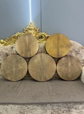 文王鼓二神鼓镇堂鼓46酱黄色神鼓实木黄玻璃独板鱼脊圈正反劲双簧