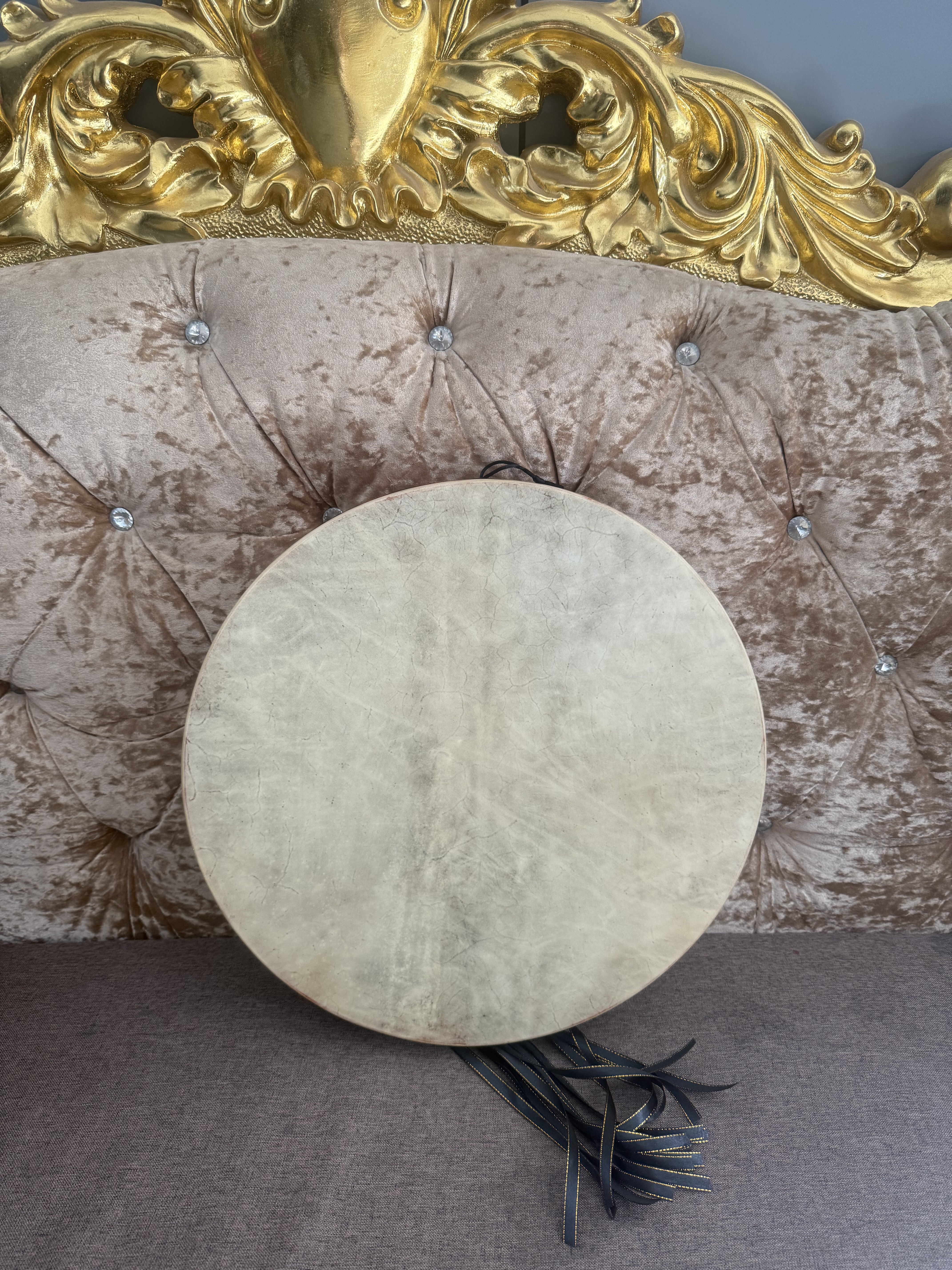 文王鼓二神鼓镇堂鼓46牛溜子实木黄玻璃独板鱼脊圈正反劲双簧