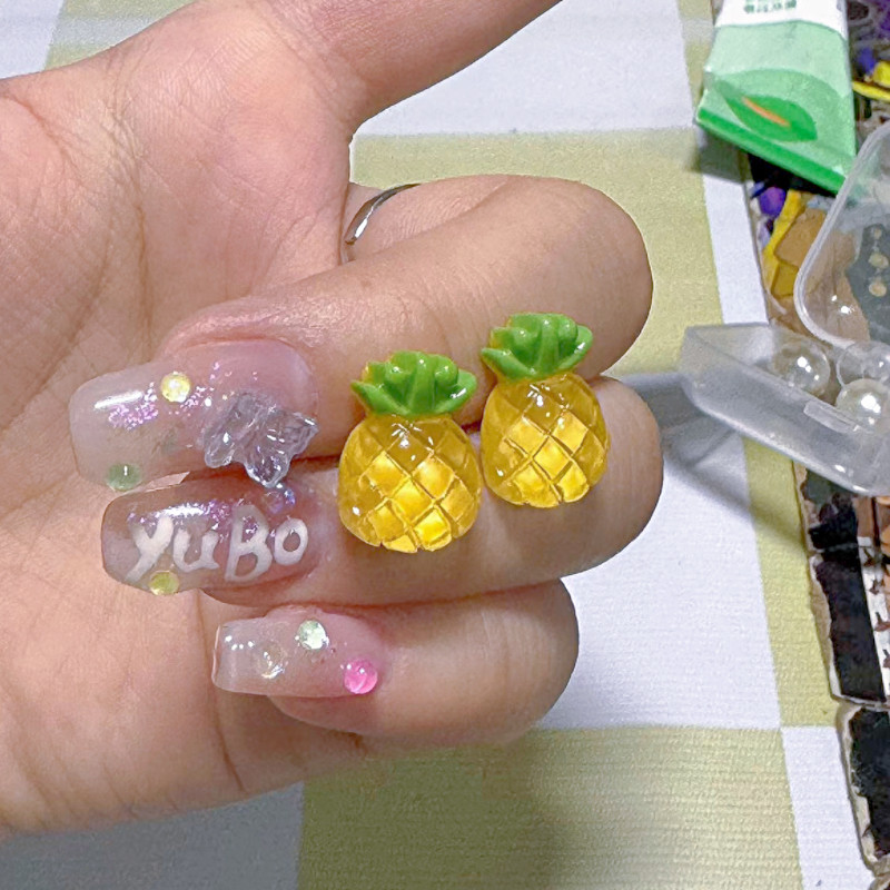 一口吃掉小菠萝家族耳钉925银耳夹