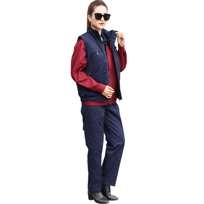 棉袄加厚保暖工作服定制男女