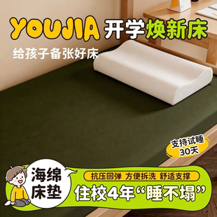 学生宿舍床垫单人专用90x190cm学生高中生寝室防潮可折叠租房定制