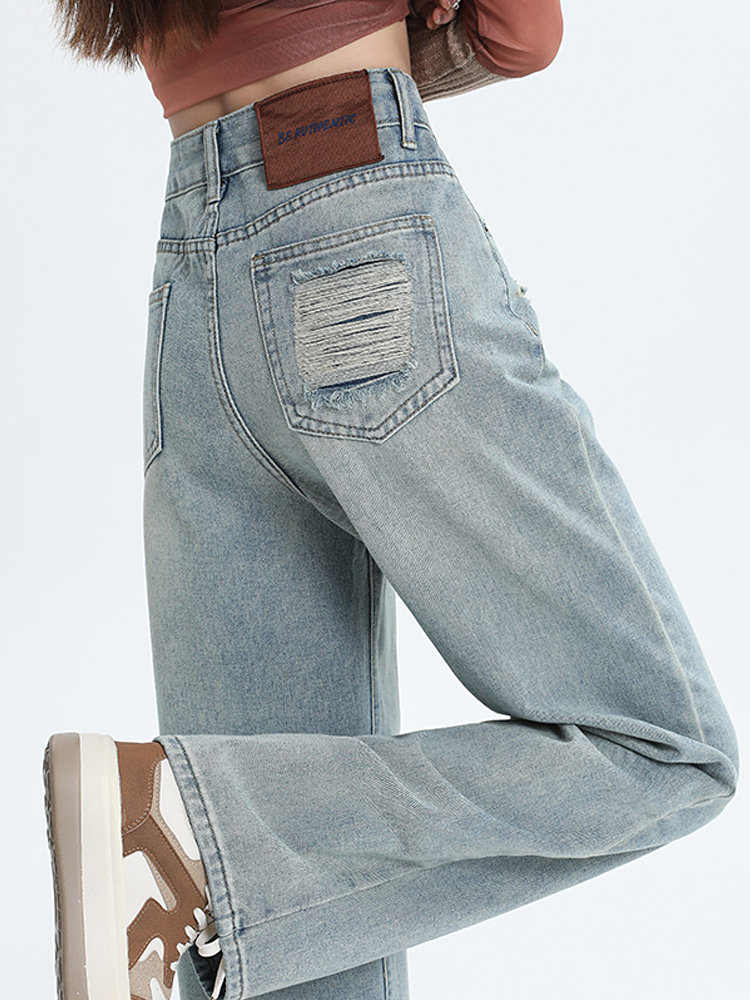 2025年春秋季新款高腰修身阔腿裤适合梨型身材的小个子,女装/女士精品,大码裤装,淘宝优惠券,粉丝福利购,淘宝优惠卷