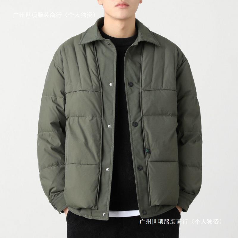 轻薄羽绒服男士潮流帅气2024秋冬季新款保暖外套青年休闲百搭男装