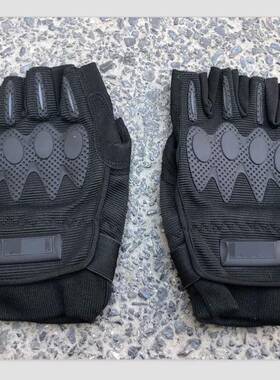 防寒战术手套男式全指加绒户外骑行触军迷屏黑色内手套男冬07A