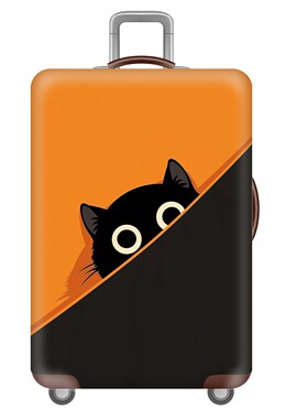 XB56黑猫弹力箱套拉杆箱旅行旅游登机行李皮箱保护罩防尘袋子耐磨