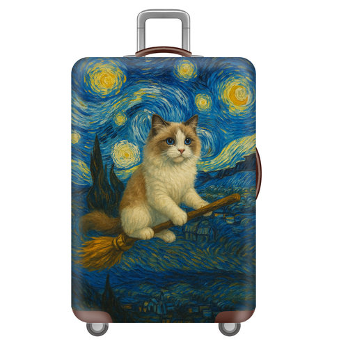 太空猫狗12狗狗弹力箱套拉杆箱旅行旅游登机行李保护罩子防尘袋子