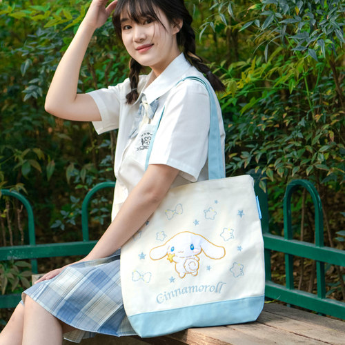 猫的天空之城玉桂狗帆布包可爱