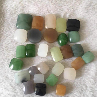 直播间定制专拍不支持退货纯天然和田玉吊坠无事牌戒面方糖吊坠