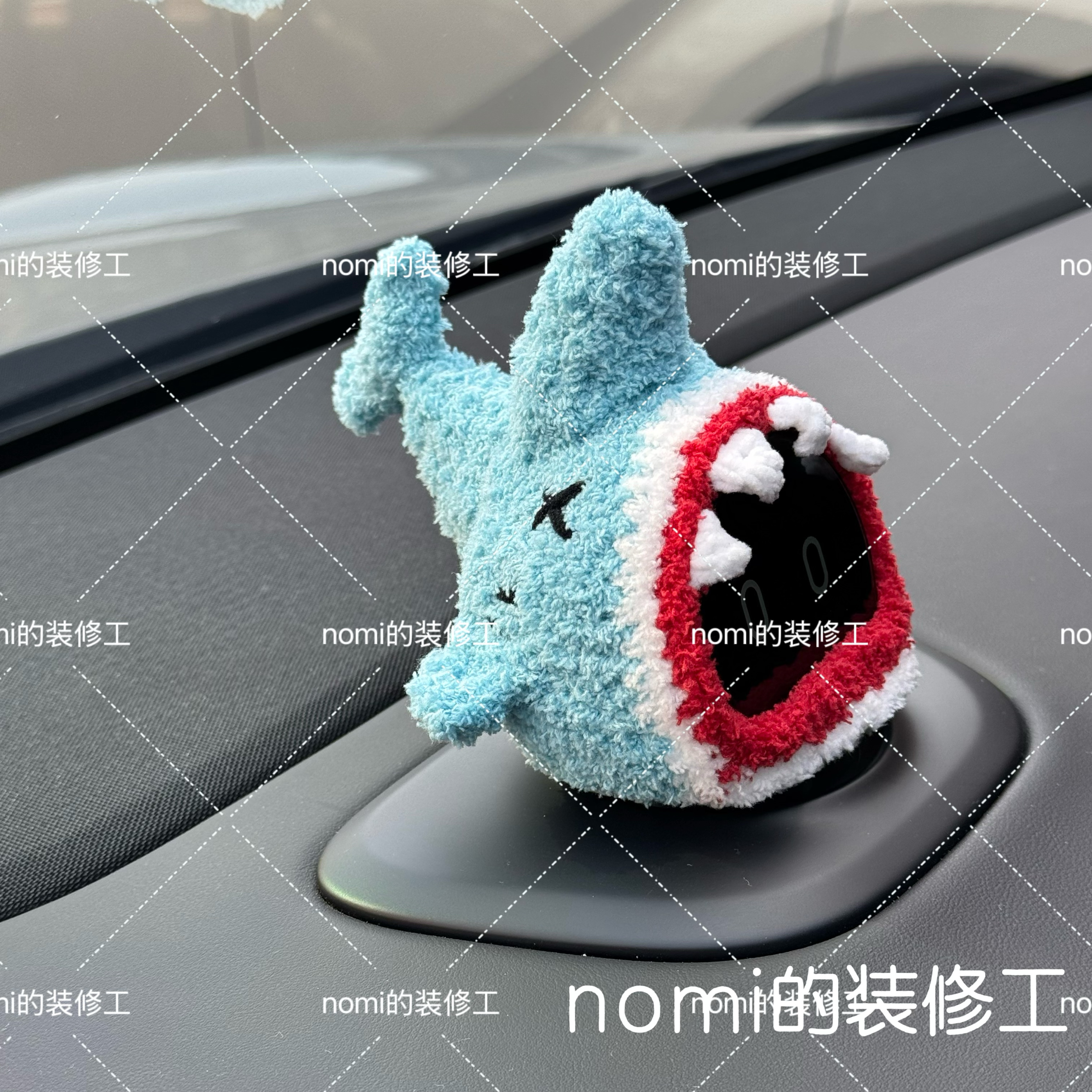 蔚来汽车nomi帽子鲨鱼 nomi装饰个性