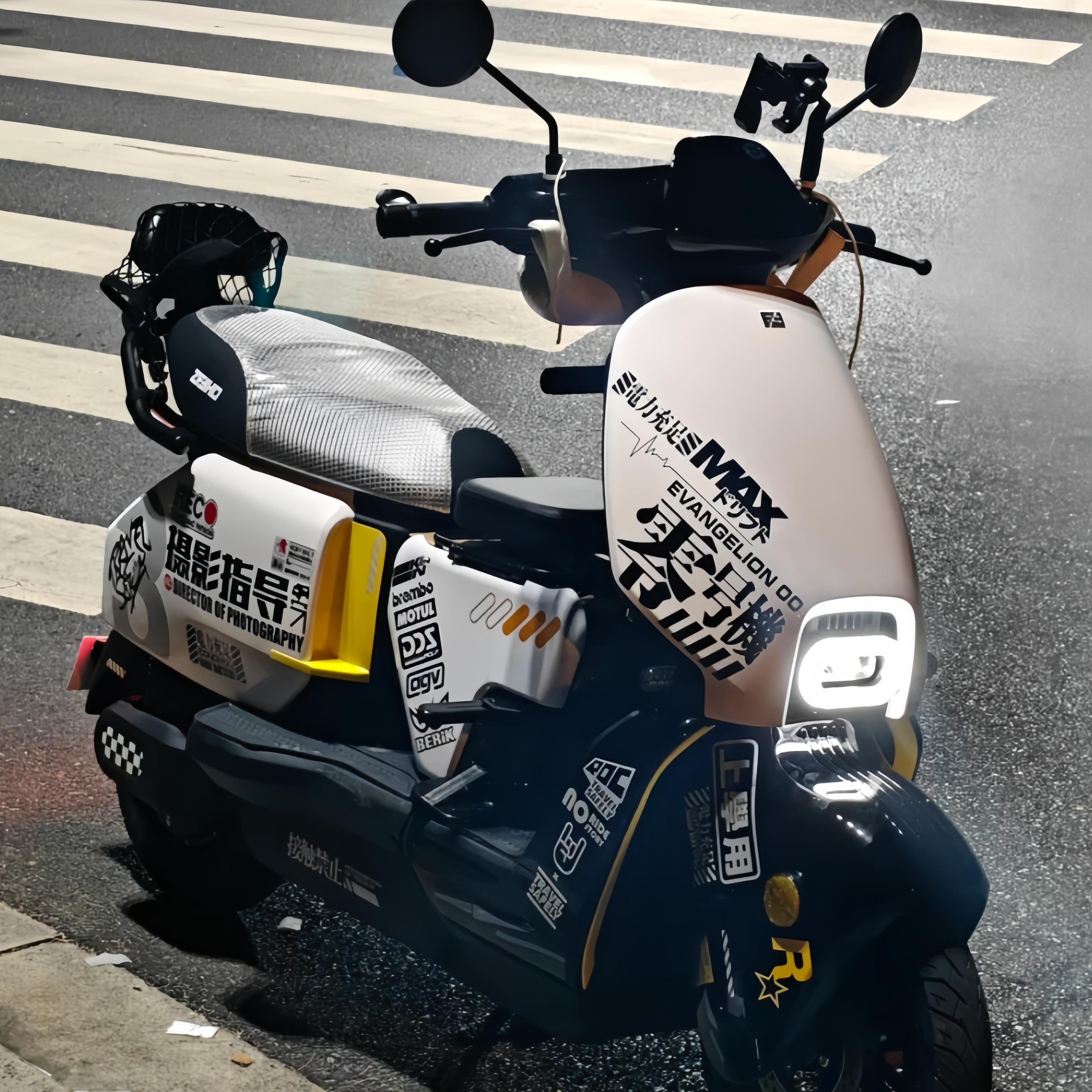 适用25款极核AE3AE3iAE4ProAE4Max车头零号机械改装饰反光贴纸